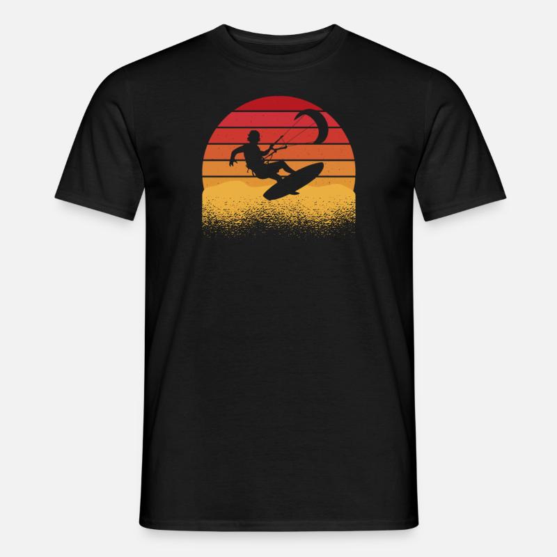 Kitesurf Kiteboards Kitesurfen Kite-Surf-board - Männer T-Shirt - Schwarz