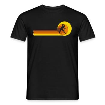 Fechten Game Gamer Fechterin Spiel Fechten - Männer T-Shirt - Schwarz - Vorne - AI Model Male 178 light (178cm)