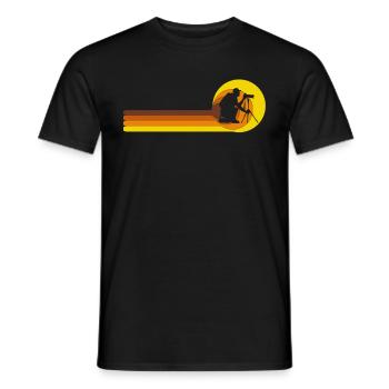 Appareil photo Photographes animaliers Photographe nature - T-shirt homme - noir - Devant - AI Model Male 178 light (178cm)