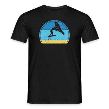 Wingfoil Surfer Wingfoiling Hydrofoil Kitefoil - Men's T-Shirt - black - Front - AI Model Male 178 light (178cm)