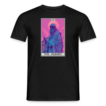 Tarot Cards Tarot Card The Hermit The Hermit - Men's T-Shirt - black - Front - AI Model Male 178 light (178cm)
