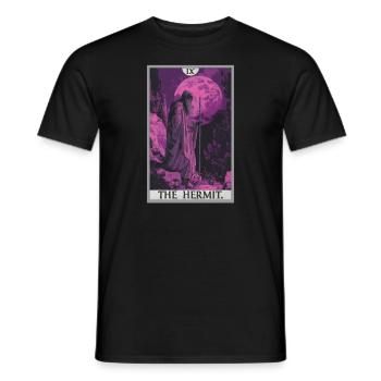 Tarot Cards Tarot Card The Hermit The Hermit - Men's T-Shirt - black - Front - AI Model Male 178 light (178cm)