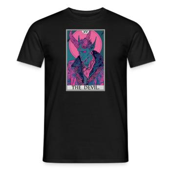 Tarot Cards Tarot Card The Devil The Devil - Men's T-Shirt - black - Front - AI Model Male 178 light (178cm)