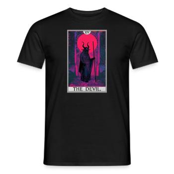 Tarot Cards Tarot Card The Devil The Devil - Men's T-Shirt - black - Front - AI Model Male 178 light (178cm)
