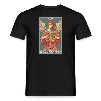 Tarot Card Tarot Card Temperance Temperance - Men's T-Shirt - black - Front - AI Model Male 178 light (178cm)