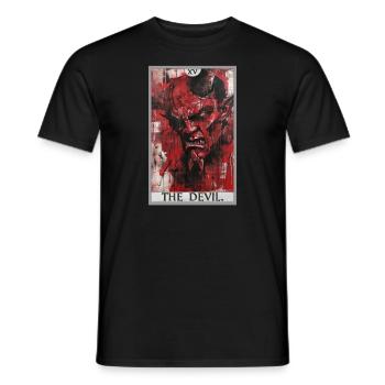 Tarot Cards Tarot Card The Devil The Devil - Men's T-Shirt - black - Front - AI Model Male 178 light (178cm)