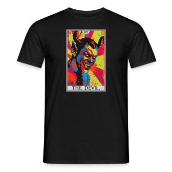 Tarot Cards Tarot Card The Devil The Devil - Men's T-Shirt - black - Front - AI Model Male 178 light (178cm)