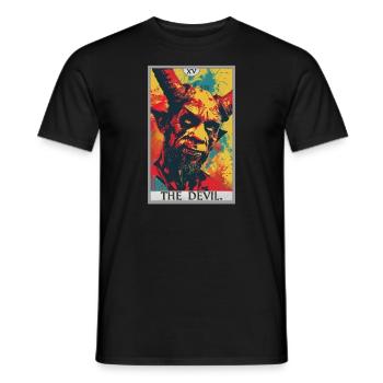 Tarot Cards Tarot Card The Devil The Devil - Men's T-Shirt - black - Front - AI Model Male 178 light (178cm)