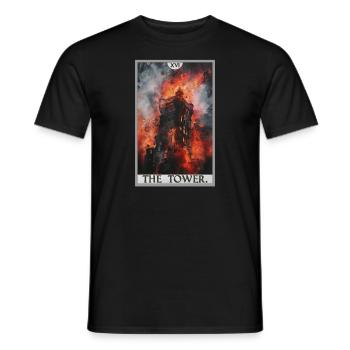 Tarocchi Tarocchi La Torre La Torre - T-shirt uomo - nero - Fronte - AI Model Male 178 light (178cm)