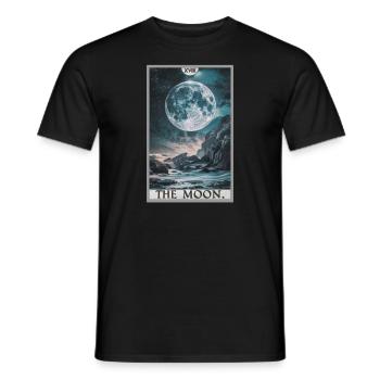 Tarotkarten Tarotkarte The Moon Der Mond - Männer T-Shirt - Schwarz - Vorne - AI Model Male 178 light (178cm)
