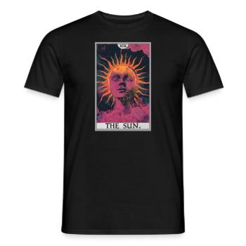 Tarot Card Tarot Card The Sun The Sun - Men's T-Shirt - black - Front - AI Model Male 178 light (178cm)