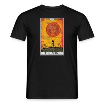 Tarot Card Tarot Card The Sun The Sun - Men's T-Shirt - black - Front - AI Model Male 178 light (178cm)
