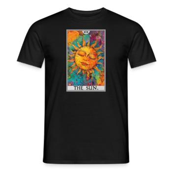 Tarot Card Tarot Card The Sun The Sun - Men's T-Shirt - black - Front - AI Model Male 178 light (178cm)