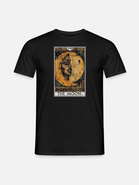 Tarotkarten Tarotkarte The Moon Der Mond - Männer T-Shirt - Schwarz