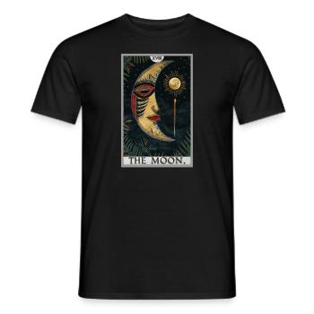 Tarotkarten Tarotkarte The Moon Der Mond - Männer T-Shirt - Schwarz - Vorne - AI Model Male 178 light (178cm)