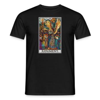 Tarot Cards Tarot Card 20 Judgment Court - Men's T-Shirt - black - Front - AI Model Male 178 light (178cm)