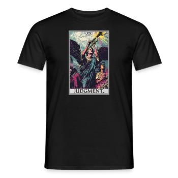 Tarot Cards Tarot Card 20 Judgment Court - Men's T-Shirt - black - Front - AI Model Male 178 light (178cm)