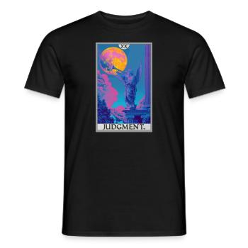 Tarot Cards Tarot Card 20 Judgment Court - Men's T-Shirt - black - Front - AI Model Male 178 light (178cm)