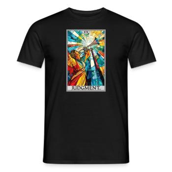 Tarot Cards Tarot Card 20 Judgment Court - Men's T-Shirt - black - Front - AI Model Male 178 light (178cm)