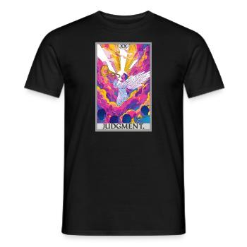 Tarot Cards Tarot Card 20 Judgment Court - Men's T-Shirt - black - Front - AI Model Male 178 light (178cm)