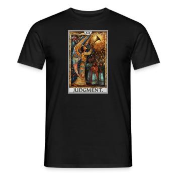 Tarot Cards Tarot Card 20 Judgment Court - Men's T-Shirt - black - Front - AI Model Male 178 light (178cm)