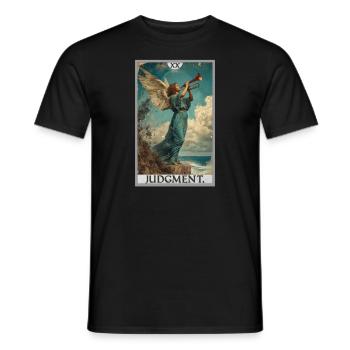 Tarot Cards Tarot Card 20 Judgment Court - Men's T-Shirt - black - Front - AI Model Male 178 light (178cm)