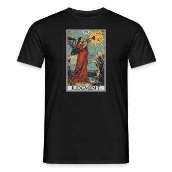 Tarot Cards Tarot Card 20 Judgment Court - Men's T-Shirt - black - Front - AI Model Male 178 light (178cm)