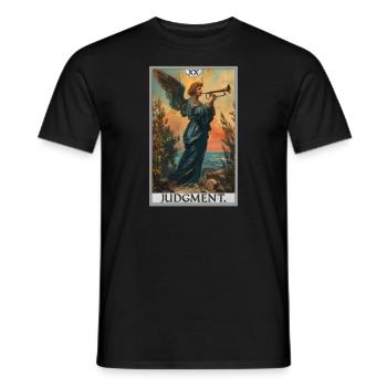 Tarot Cards Tarot Card 20 Judgment Court - Men's T-Shirt - black - Front - AI Model Male 178 light (178cm)