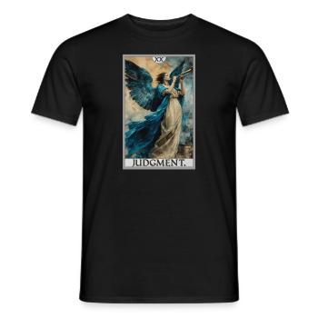 Tarot Cards Tarot Card 20 Judgment Court - Men's T-Shirt - black - Front - AI Model Male 178 light (178cm)