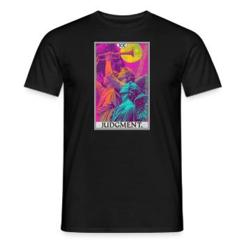 Tarot Cards Tarot Card 20 Judgment Court - Men's T-Shirt - black - Front - AI Model Male 178 light (178cm)