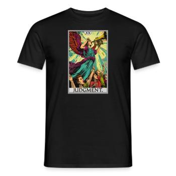 Tarot Cards Tarot Card 20 Judgment Court - Men's T-Shirt - black - Front - AI Model Male 178 light (178cm)