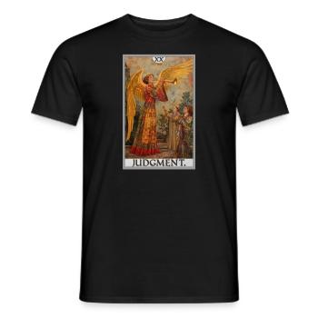 Tarot Cards Tarot Card 20 Judgment Court - Men's T-Shirt - black - Front - AI Model Male 178 light (178cm)