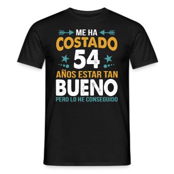 ME HA COSTADO 54 AÑOS ESTAR TAN BUENO - T-shirt homme - noir - Devant - AI Model Male 178 light (178cm)