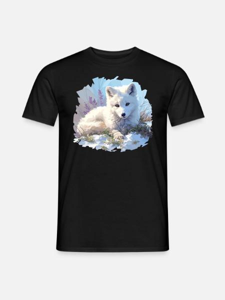 Arctic Fox Polarfüchse Polarfuchs - Men's T-Shirt - black