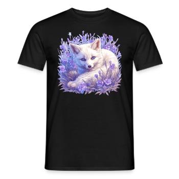 Arctic Fox Polarfüchse Polarfuchs - Men's T-Shirt - black - Front - AI Model Male 178 light (178cm)
