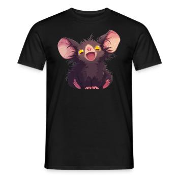 Aye-Aye Finger Animals Finger Animal - T-shirt homme - noir - Devant - AI Model Male 178 light (178cm)