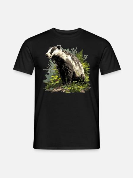 Badger Dachse Dachs - Männer T-Shirt - Schwarz