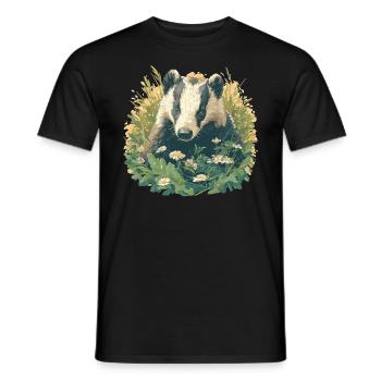 Badger Dachse Dachs - Männer T-Shirt - Schwarz - Vorne - AI Model Male 178 light (178cm)