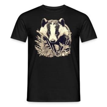 Badger Dachse Dachs - Männer T-Shirt - Schwarz - Vorne - AI Model Male 178 light (178cm)