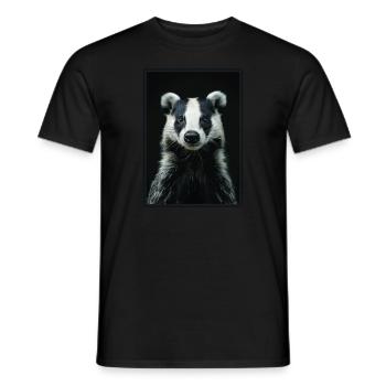 Badger Dachse Dachs - Men's T-Shirt - black - Front - AI Model Male 178 light (178cm)