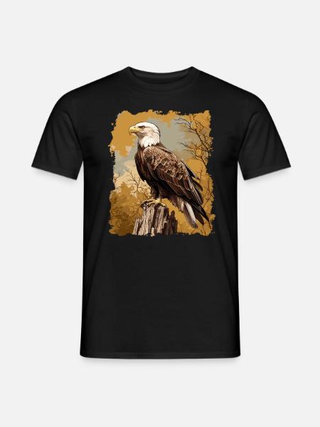 Bald Eagle Weißkopfseeadler - Men's T-Shirt - black