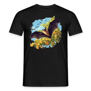 Chauve-souris Chauve-souris - T-shirt homme - noir - Devant - AI Model Male 178 light (178cm)