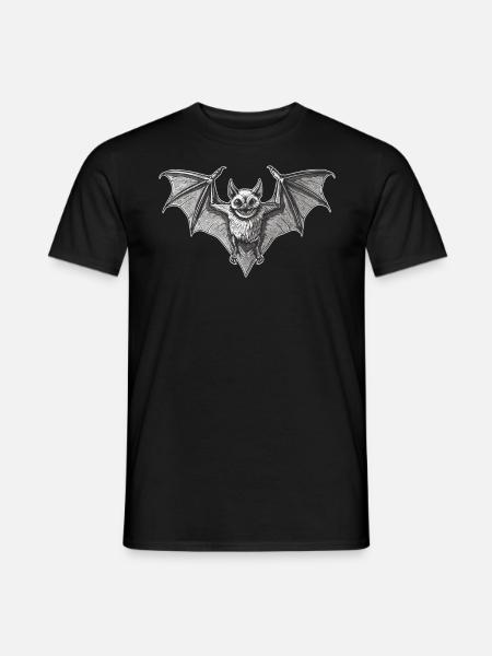 Bat Fledermäuse Fledermaus - Männer T-Shirt - Schwarz
