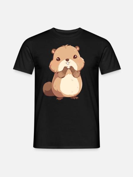 Beaver Biber - T-shirt homme - noir