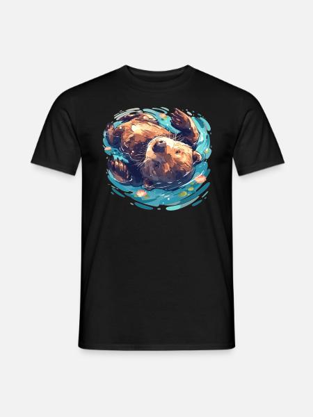 Beaver Biber - T-shirt homme - noir