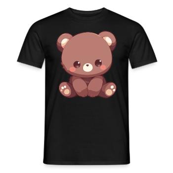 Ours Bären Bär - T-shirt homme - noir - Devant - AI Model Male 178 light (178cm)