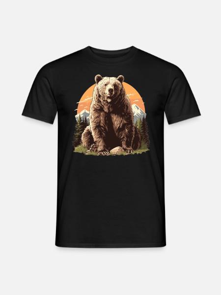 Bear Bären Bär - Men's T-Shirt - black