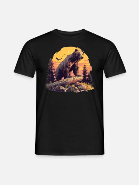 Bear Bären Bär - Männer T-Shirt - Schwarz