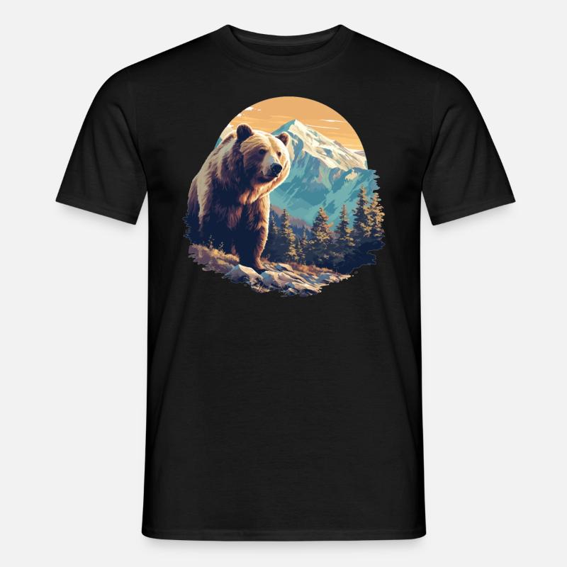 Bear Bären Bär - Männer T-Shirt - Schwarz