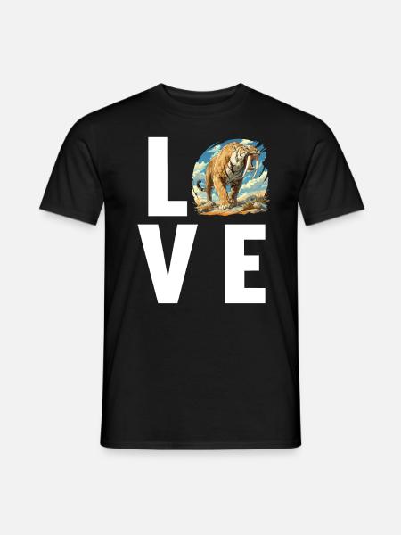 Saber-Toothed Tiger Sabertooth Tiger - Men's T-Shirt - black